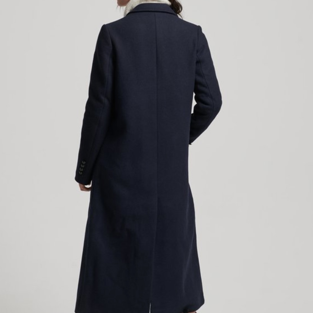 Palton Superdry Long Military Wool Coat